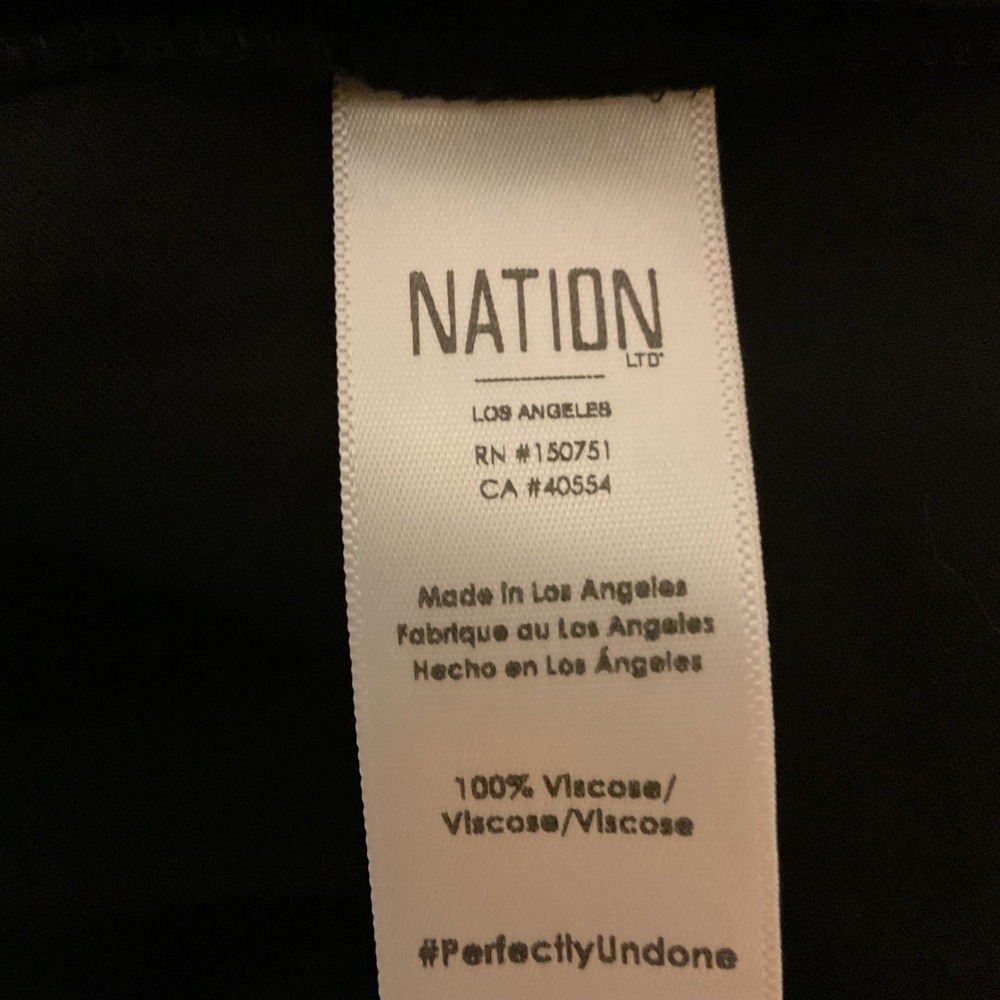 Nation LTD Women's Elastic Waist Lounge Balloon Leg Jogger Pants Black Sz Small - Picture 9 of 11